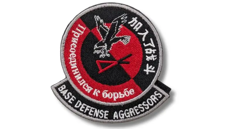 75 to 100 percent thread coverage embroidered patch with full dense stitching
